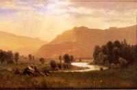 Bierstadt, Albert - Figures in a Hudson River Landscape